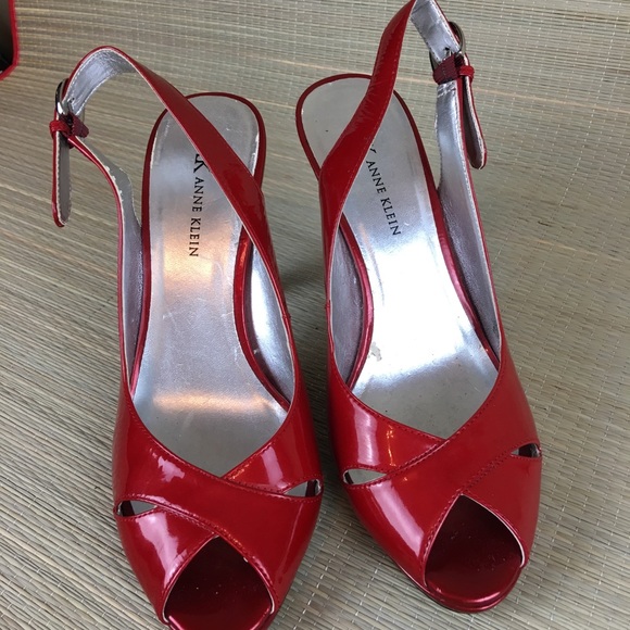 ANNE KLEIN Scarlet Peep Toes Heels Sandals - Picture 3 of 8